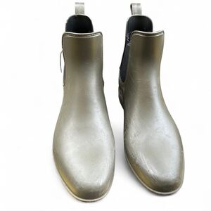 Women's Black Rubber Winter Boots